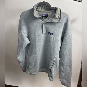 Men’s Patagonia Light Gray Snap-T Pullover size M